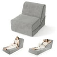 thumbnail image 1 of Gymax Fauteuil-Lit Pliant 3-en-1 Convertible avec Housse Zippée Lavable, 1 of 10