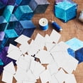thumbnail image 3 of 300 Pcs Paper Piecing Shapes Quilting Templates Sewing Pattern Paper Quilting Patchwork Paper Piecing For Beginners, 3 of 8
