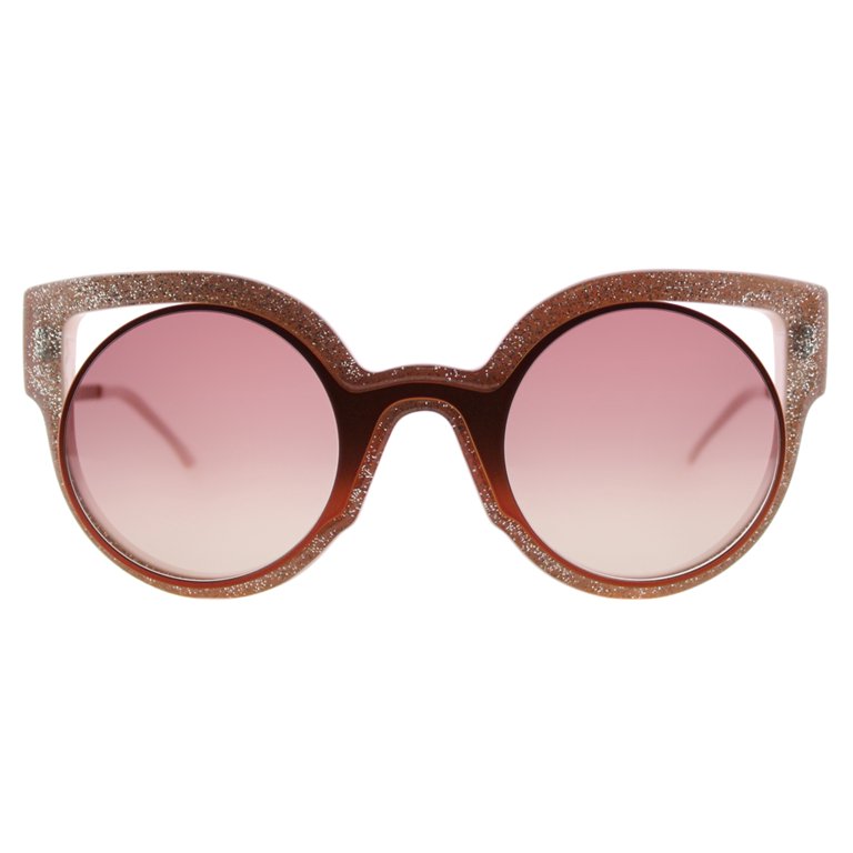 NWT Fendi FF 0137/S 0NUG Orange/Pink Glitter Cat Eye Sunglasses NWT Fendi Orange Pink Glitter Cat Eye Sunglasses FF 0137/S  main image 4