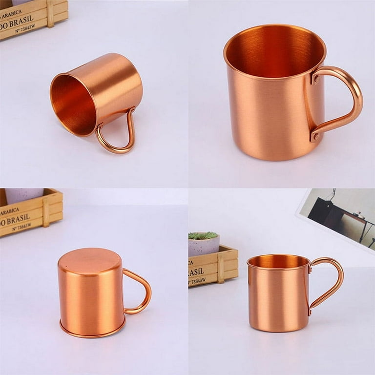 Stuffygreenus 100% Pure Copper Mugs, 16oz, Handcrafted, Food Grade