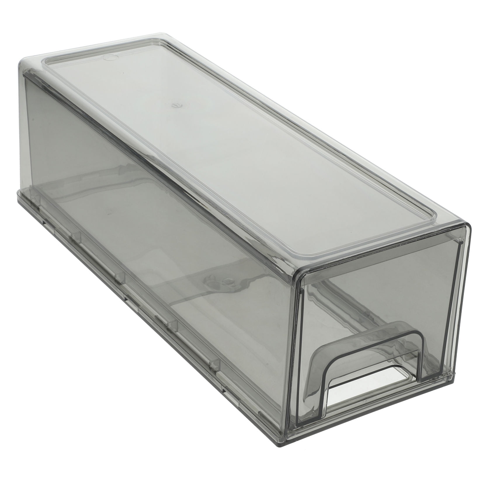 HEMOTON  Kitchen Refrigerator Organizers and Storage Bins Drawers Grey
