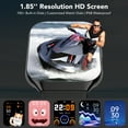 thumbnail image 2 of 2026 NEW Smart Watch, 1.96''HD Screen SmartWatch for Men Women's, Answer/Make/Message, 100 Sports Modes, IP68 Waterproof Fitness Tracker Compatible with Android and iPhone, Holiday Gifts, Black, 2 of 6
