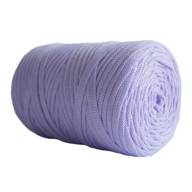 Hilo de punto para espaguetis, hilo grueso de tela de para bricolaje, hilo de tela para alfombras, alfombras de cama para mascotas, manta Púrpura Macarena Hilo de tejer