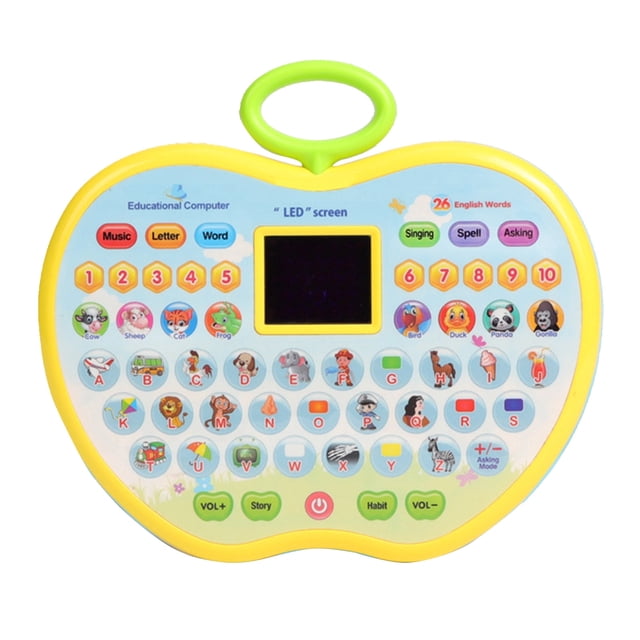 Led Screen Childrens Early Education Machine Toys Multi-Functional Large-Capacity Simulation Flat Panel Learning Machine Early Education Smart Toys