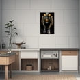 thumbnail image 4 of ZHONGYUTONG African American Wall Art Black Girl Canvas Print Fashion Black Women Pictures Modern Artwork for Living Room Decor Framed (12.00" x 18.00"), 4 of 5