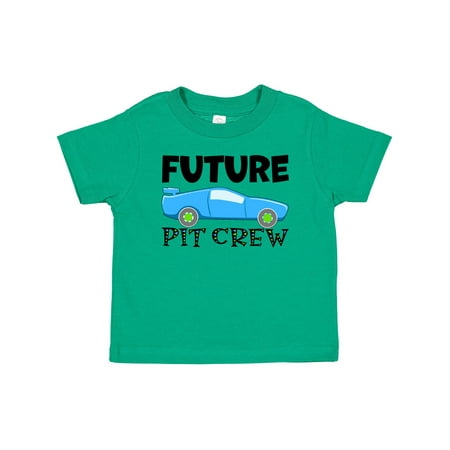 

Inktastic Future Pit Crew Blue Race Car Gift Baby Boy or Baby Girl T-Shirt