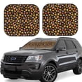 thumbnail image 1 of Balery Burger Fries Parasol para parabrisas de coche de 2 piezas | Parasol plegable para parabrisas delantero de coche para la mayoría de sedanes-Small, 1 of 6