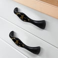 thumbnail image 3 of HemaKayy 4 Pack 5.6" Decorative Cabinet Pulls - Durable ABS Glass Handles for Home, Kitchen, Bedroom, and Furniture Decor | Unique Design Pulls for Drawer Doors | Bee Golden Embroidery, 3 of 6