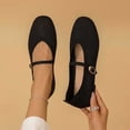 thumbnail image 2 of Womens Mary Jane Flats Adjustable Strap Lightweight Breathable Shoes for Work & Daily Walking Round Toe Casual Mesh Ballet Flat Shoes, 2 of 6
