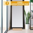 thumbnail image 4 of 1Set Floor Mirror Base Wooden Rectangular Khaki Support Anti-slip Stable Home Office Use, 4 of 8