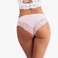 thumbnail image 7 of Women's Lace Underwear Cheeky Panty Breathable Bikini Panties, 4 Packs, 7 of 7