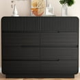 thumbnail image 3 of VNT Black 8-Drawer Dresser,40" Length Large Storage Nightstand,Anti-Tip Legs Suitable for TV Stand Upt to 45inch,for Living Room Bedroom, 3 of 12