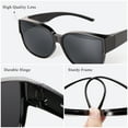 thumbnail image 5 of TINHAO Polarized Sunglasses Over Glasses for Women Men, Fit Over Glasses Sunglasses with Square Oversized UV Protection, 5 of 7