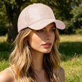 thumbnail image 4 of Ltpwer Leather Baseball Cap for Men Women,Solid Color Adjustable Dad Hat,Smooth Faux Leather Fabric,Multi-Color,Ideal for Street Fashion,Casual Wear,Travel & All-Season Use Beige One size, 4 of 8