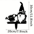 thumbnail image 6 of 3 Optional Metal ground  decor Santa Insert Yard Gnome Silhouette Decoration Lawn  Garden Decoration Yard Improvement, 6 of 6