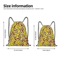 thumbnail image 5 of Yiaed Chicken Cartoon Print Drawstring Bags Drawstring Backpack Bulk String Back Pack Gym Sport Bag-Small, 5 of 5
