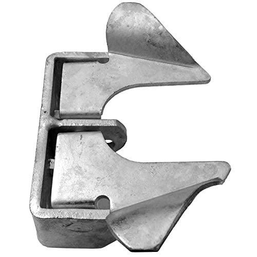 Wall Mount Gate Butterfly Fork Latch - 1-3/8-1-5/8" Fork - Chain Link Fence Gate Latching Hardware - Chain Link Fence Gate Parts
