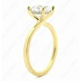 thumbnail image 2 of Cora Jewellery 3CT Hidden Halo Pear Moissanite Solitaire Engagement Ring For Women, 14K Yellow Gold, 2 of 6