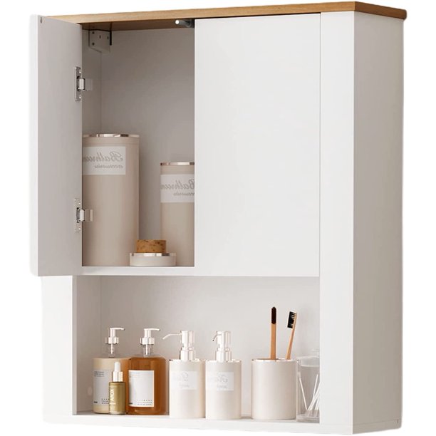 Hironpal Bathroom Wall Mounted with Double Door Over The Toilet