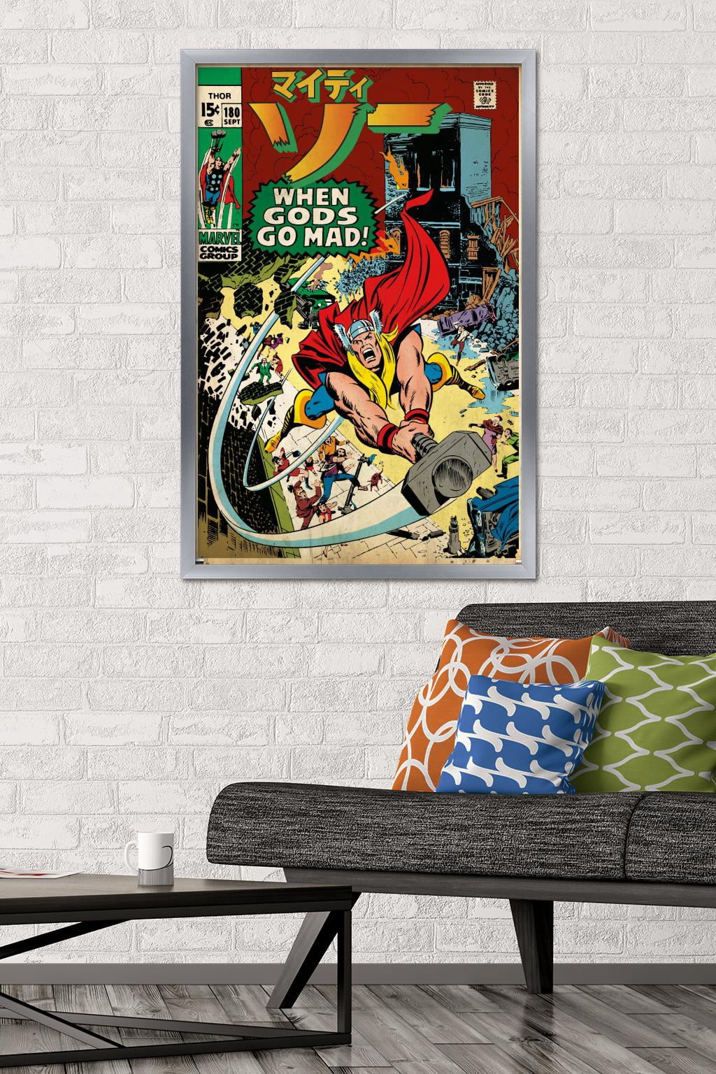 Marvel Katakana - Thor #108 Wall Poster, 22.375" x 34" Framed