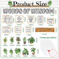 thumbnail image 2 of Set de tablones de anuncios Qilery Bookshelf Plant Motivational, 2 of 6