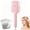 Pink, variant on Adjustable DIY Hair Trimming Tool - Home Hair Comb, Stainless Steel Blades with ABS Handle, Easily Create Hairstyle and Texture Control
