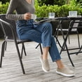 thumbnail image 5 of Women's Slip on Sneakers Platform Walking Shoes Casual Loafers Taupe US 6.5, 5 of 8