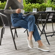 Women's Slip on Sneakers Platform Walking Shoes Casual Loafers Taupe US 8