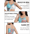 thumbnail image 4 of Long Women's Camisole with Built in Bra Tank Tops Womens Print Tank-Neck Basic  Tank Tops For Women Basic Tank Tops For Women, 4 of 8