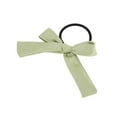 thumbnail image 5 of Unique Bargains 1 Pc Simple Solid Bow Ribbon Hair Elastic Band for Home Green, 5 of 5