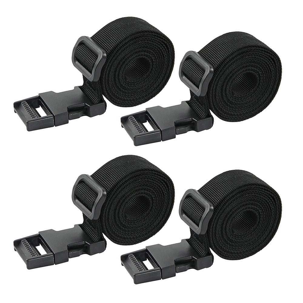 Eummy 4 Pack Lashing Straps, Nylon Travel Ratchet Tie Down Straps