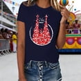 thumbnail image 2 of DHFJKG Carnival T Shirts For Women Short Sleeve Graphic Tee Festive Celebration Top Comfortable Casual Shirt For Ladies Summer Stylish Tops, 2 of 4