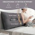 thumbnail image 4 of ANMINY Large Headboard Pillow Daybed Cushion Support Backrest Bolster Reading Pillow, 4 of 7