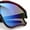 Burgundy - Blue Mirror, variant on Kids Size Boys Xloop Shield Color Mirror Plastic Wrap Around Sport Sunglasses Blue - Blue Mirror