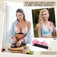 thumbnail image 3 of 6 Pcs Cotton Bra Liners Boob Sweat Pads 3 Layer Rectangle Under Bra Pads Sweat Liners for Women Sweating Supplies Black, 3 of 6