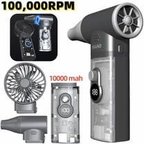 Car Violent Hair Dryer Mini Turbojet Fan Brushless Motor Powerful Electric Blower Dryer Wireless Dust Collector Mobile Power Supply