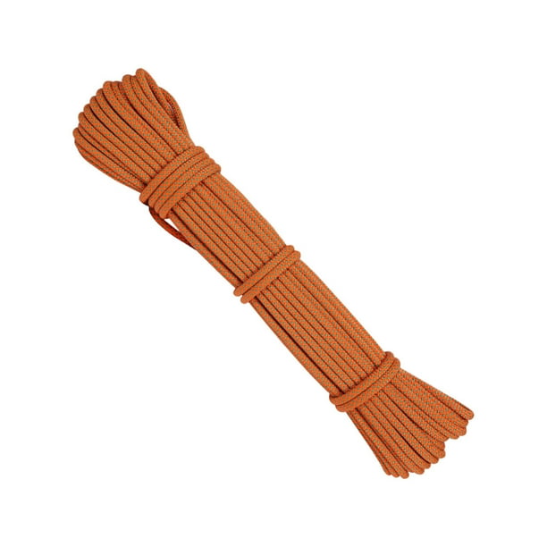 Soidarity Cuerda de escalada de 2,5 metros de diámetro y 6mm, núcleo de Paracord para supervivencia, cuerda de paracaídas, cordón para Escalada Naranja