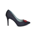 thumbnail image 2 of New Women MACKIN J 115-2 Glitter Pointy Toe Rhinestone Lip Print Stiletto Pump, 2 of 6