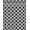 Black, Pattern 5, variant on ODIKA 4'x6' Machine Washable Non-Slip Area Rug, Labyrinth Maze Motif with Interlocking Accents High Traffic Rug, Black, 460905