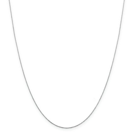 - 925 Sterling Silver .6mm Oval Link Box Chain Necklace 16 Inch Pendant Charm Gifts For Women For Her