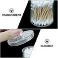 thumbnail image 5 of MLINS Transparent Storage Boxes for Cotton Swabs Makeup Balls and Small Items with Protective Lids 3pcs, 5 of 8