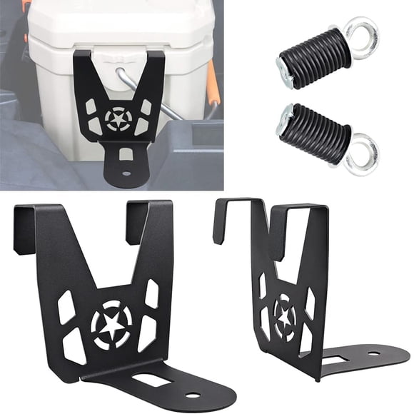 samman RZR Cooler Mounts Bracket with UTV Anchor Work with Ozark 26 Cooler Compatible with Polaris RZR XP Turbo 2PCS