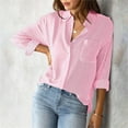 thumbnail image 3 of Clothing 2025 Super Soft Wrinkle Free Button Down Shirts for Women Formal Work Dress Blouses Tops Womens Button Down Shirts Boyfriend Long Sleeve Oversized Blouses Tops, 3 of 8