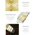 thumbnail image 6 of Square Watch for Men and Women - Stainless Steel With Date - Casual Men's Watches, 6 of 7