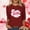 Wine, variant on Goodtrade8 3/4 Sleeve T-Shirts for Junior Plus Size Pullover Casual Graphic Valentine Gifts for Girlfriend Womens Tops Fashion