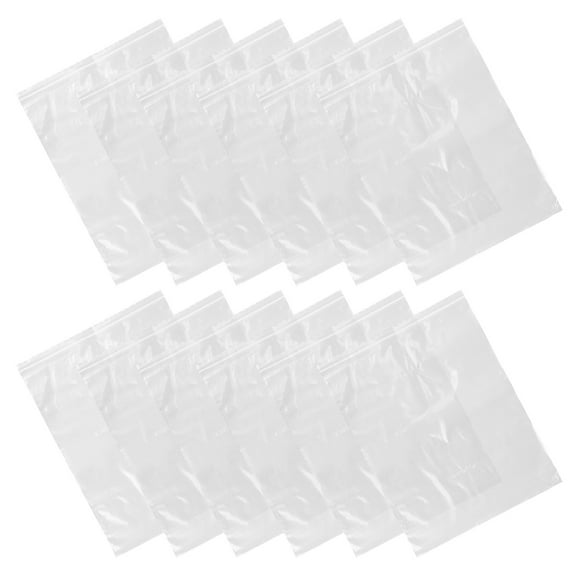 FRCOLOR 12pcs Clear Plastic Storage Bags for Clothes for Travel and Home Large Resealable Bags for Clothing Plastic Storage Bags
