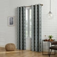 thumbnail image 6 of Sun Zero Barnett Trellis Blackout Grommet Curtain Panel, 40"X63", Gray, 6 of 9