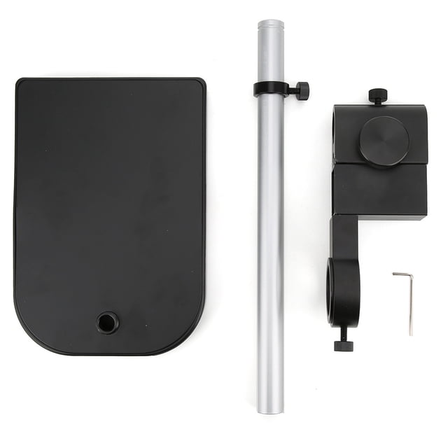 Microscope Stand, With Two Rings Aluminium Alloy Adjustable Desktop Support Bracket, For Endoscope 180X Lens