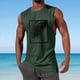 thumbnail image 4 of Hombres Moda Casual Impresión Suéter Cuello Redondo Deportes Tanque sin Mangas para el Uso Diario Al Aire Libre, 4 of 5