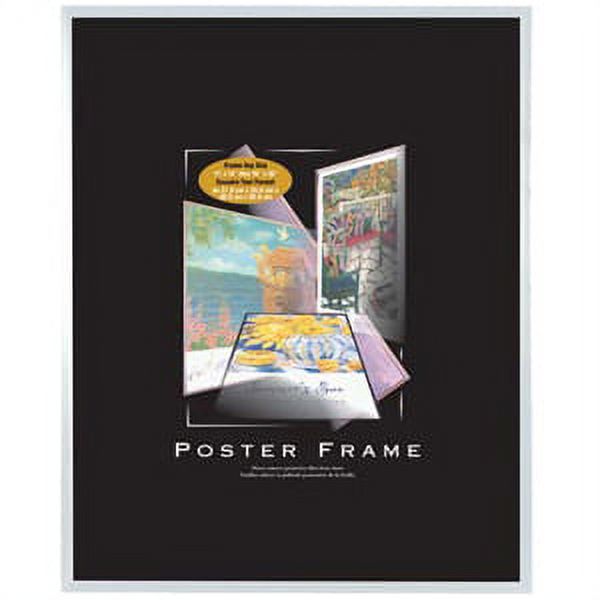 Clear plastic POSTER size frame with Corrugated Backing by MCS 24x36